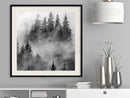 Poster - Dark Landscape  - zwart passepartout