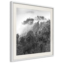 Poster - Foggy Forest  - wit passepartout