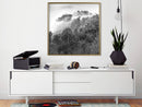 Poster - Foggy Forest  - goud