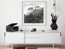 Poster - Foggy Forest  - wit passepartout