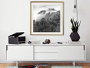 Poster - Foggy Forest  - goud passepartout