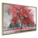Poster - Red Tree  - goud