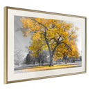 Poster - Golden Tree  - goud passepartout