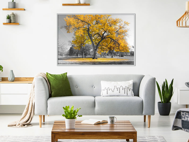 Poster - Golden Tree  - wit
