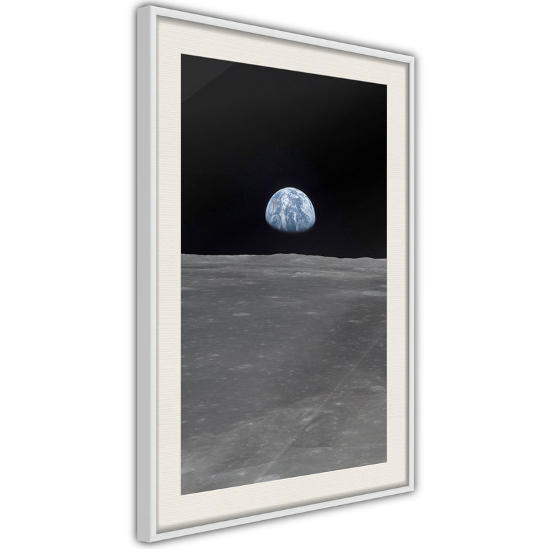 Poster - Longing  - wit passepartout