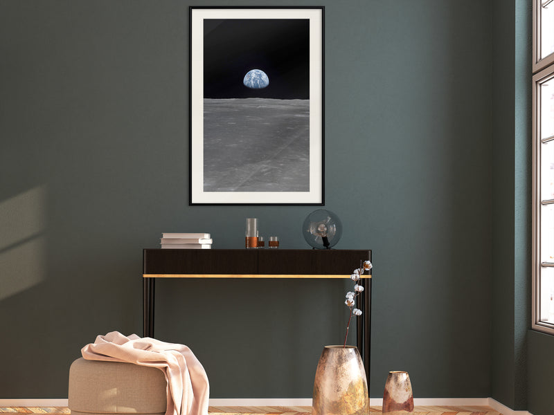 Poster - Longing  - zwart passepartout