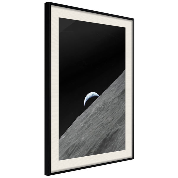 Poster - Planet in the Shadow  - zwart passepartout