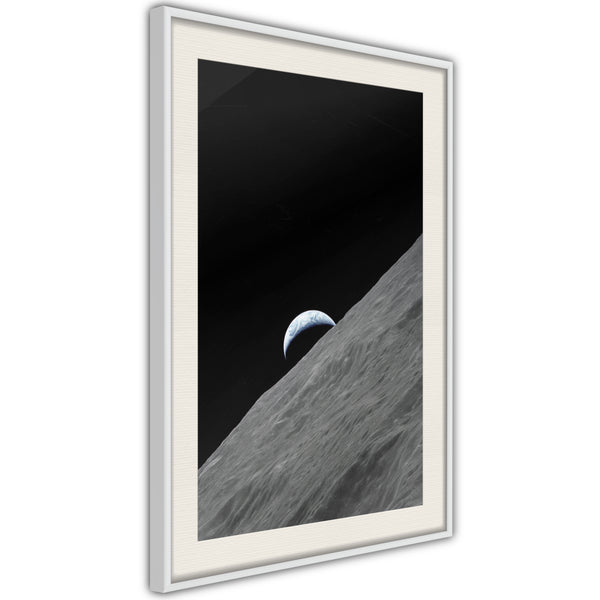 Poster - Planet in the Shadow  - wit passepartout