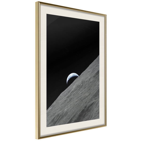 Poster - Planet in the Shadow  - goud passepartout