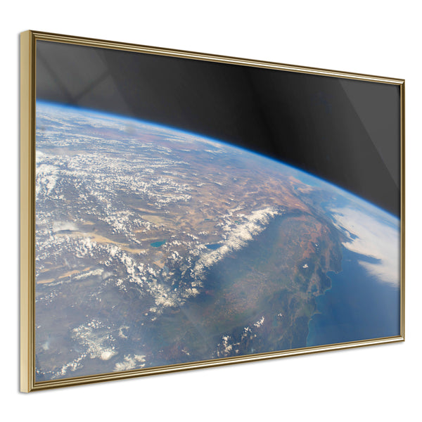 Poster - Curve of the Earth  - goud