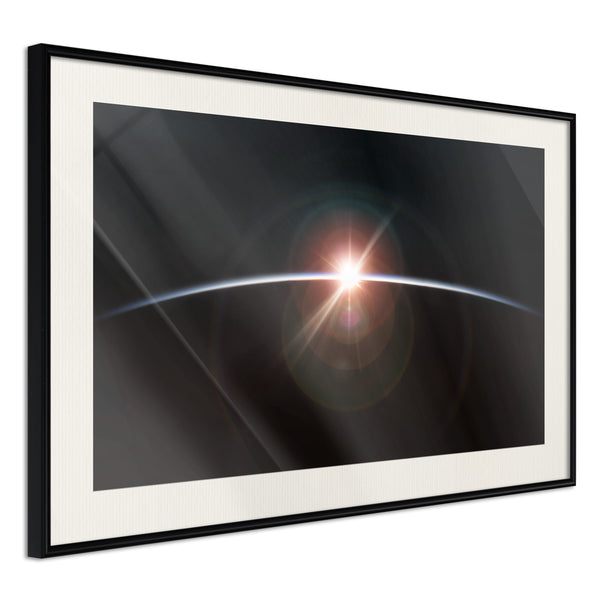 Poster - Glimmer  - zwart passepartout