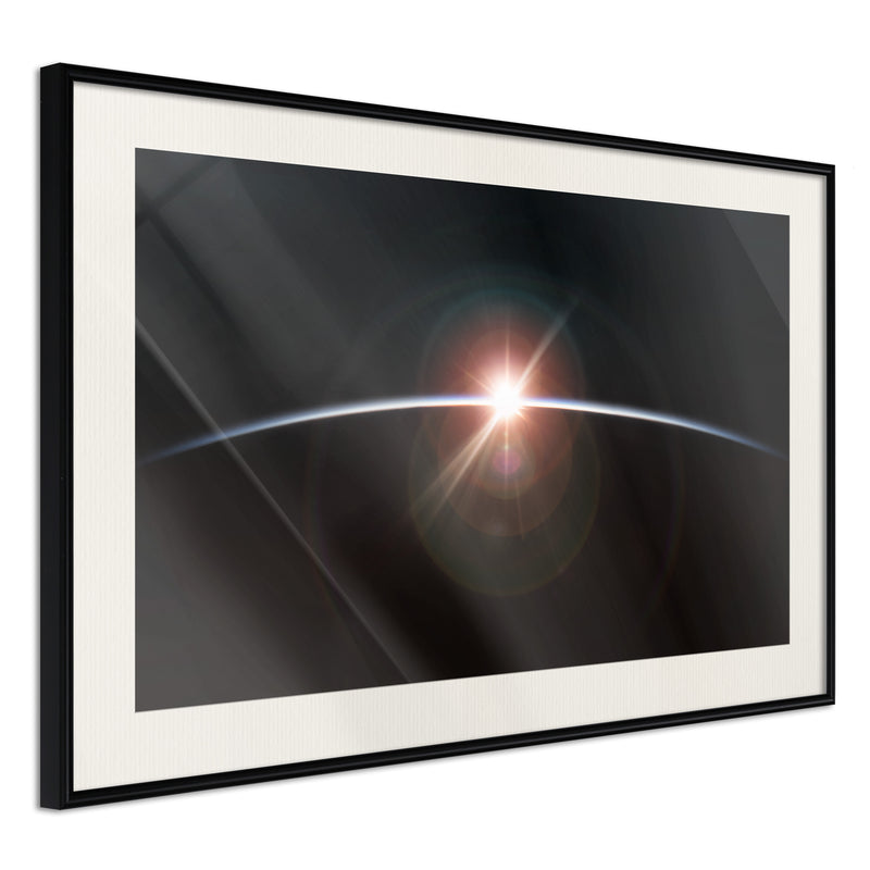 Poster - Glimmer  - zwart passepartout