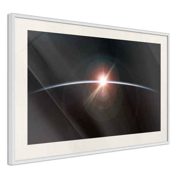 Poster - Glimmer  - wit passepartout