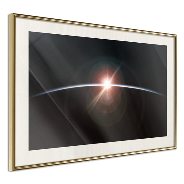 Poster - Glimmer  - goud passepartout