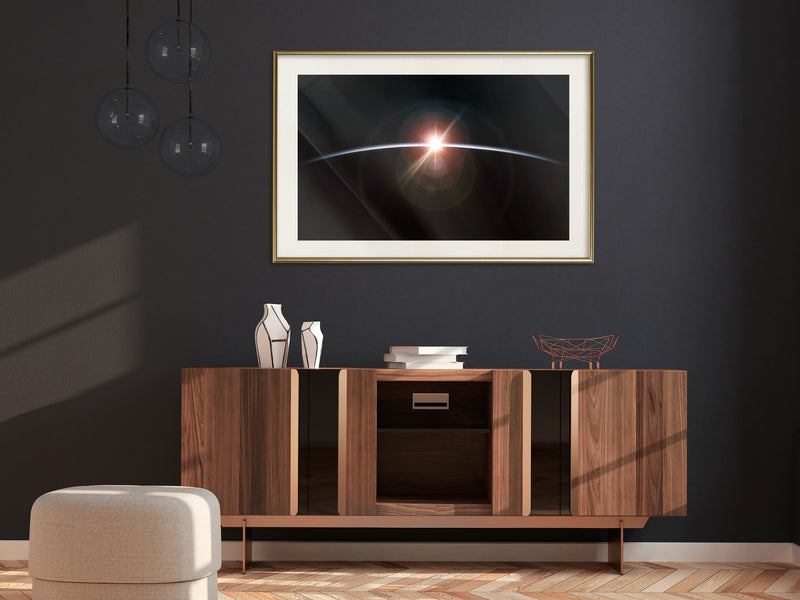 Poster - Glimmer  - goud passepartout