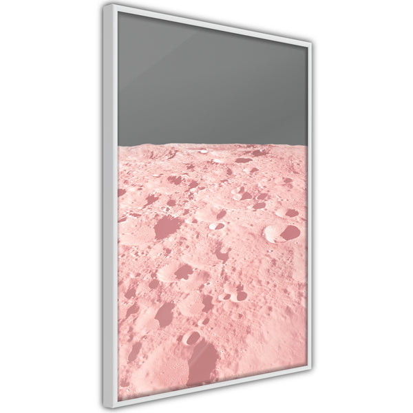 Poster - Pastel Craters  - wit