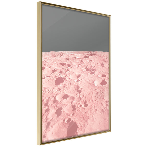 Poster - Pastel Craters  - goud