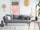 Poster - Pastel Craters  - goud passepartout