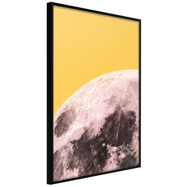 Poster - Pink Moon  - zwart
