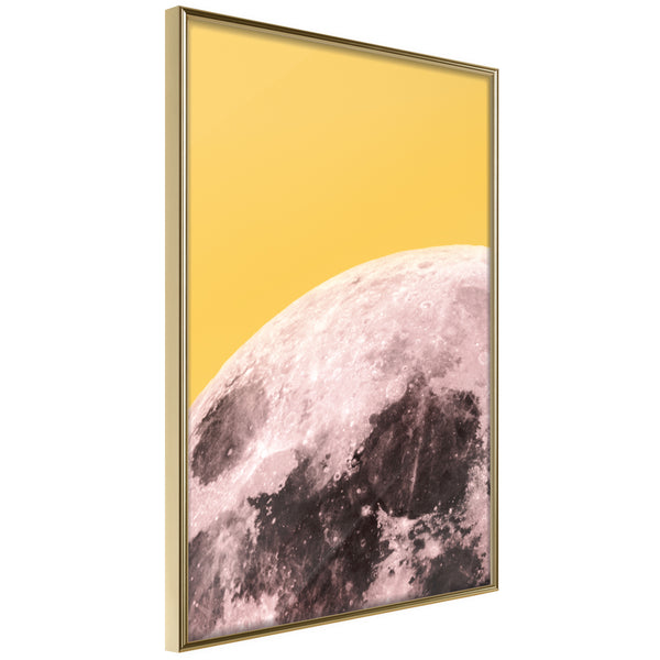 Poster - Pink Moon  - goud