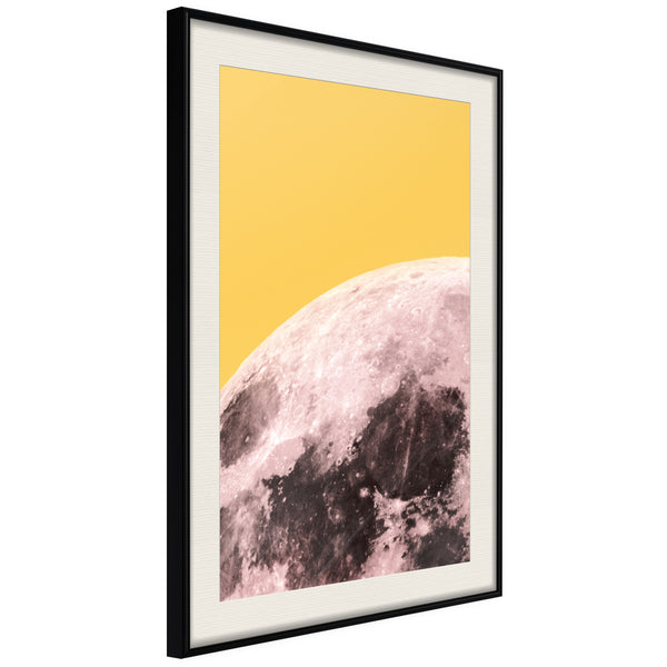 Poster - Pink Moon  - zwart passepartout