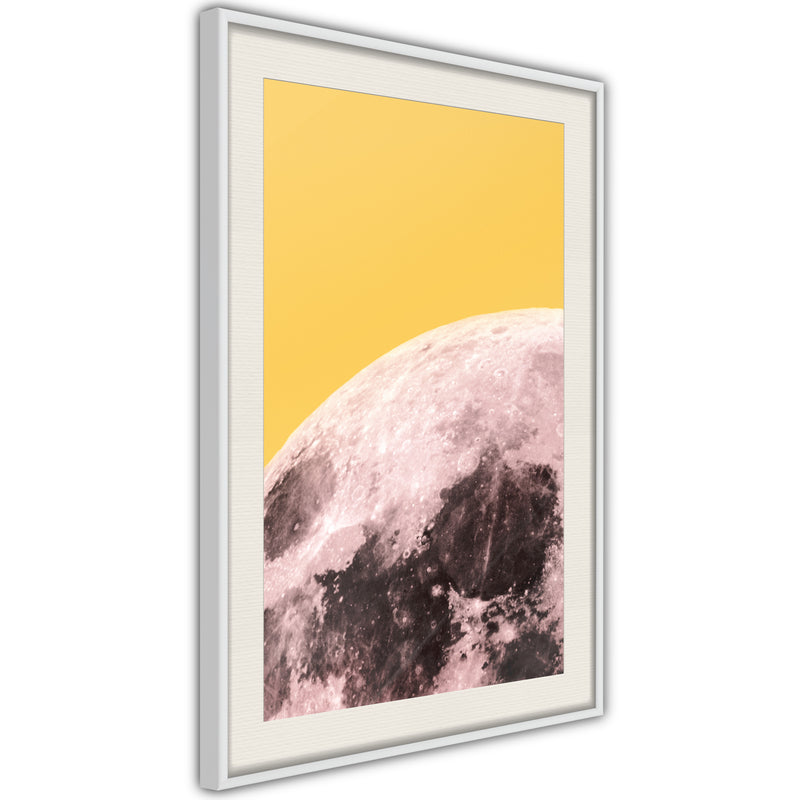 Poster - Pink Moon  - wit passepartout