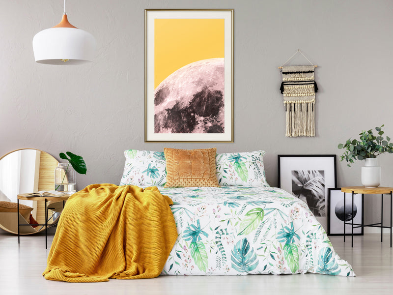 Poster - Pink Moon  - goud passepartout