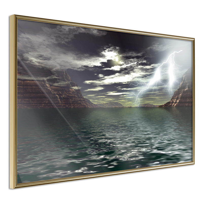 Poster - Storm over the Canyon  - goud