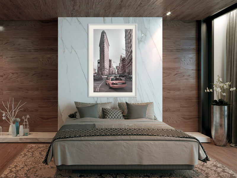 Poster - Flatiron Building  - wit passepartout