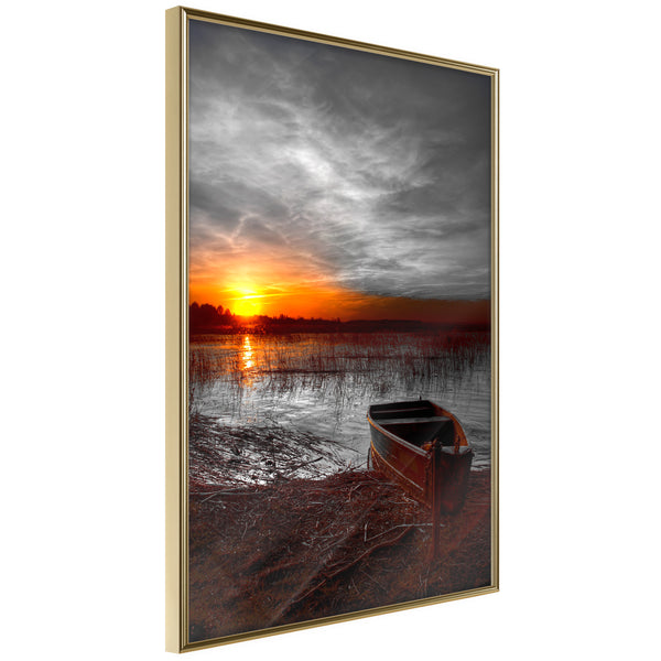 Poster - Rising Sun  - goud