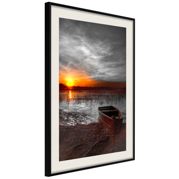Poster - Rising Sun  - zwart passepartout