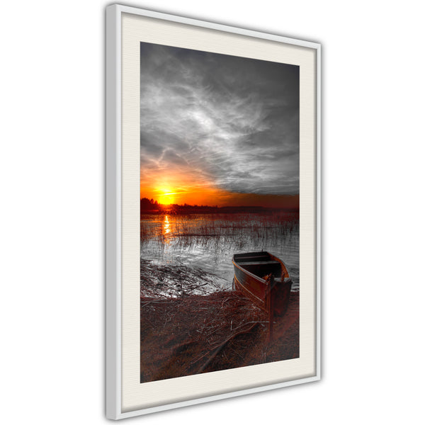 Poster - Rising Sun  - wit passepartout