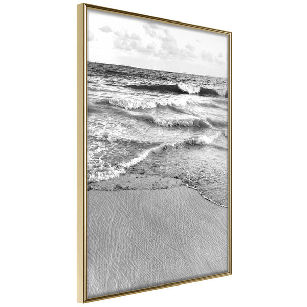 Poster - At the Seaside  - goud