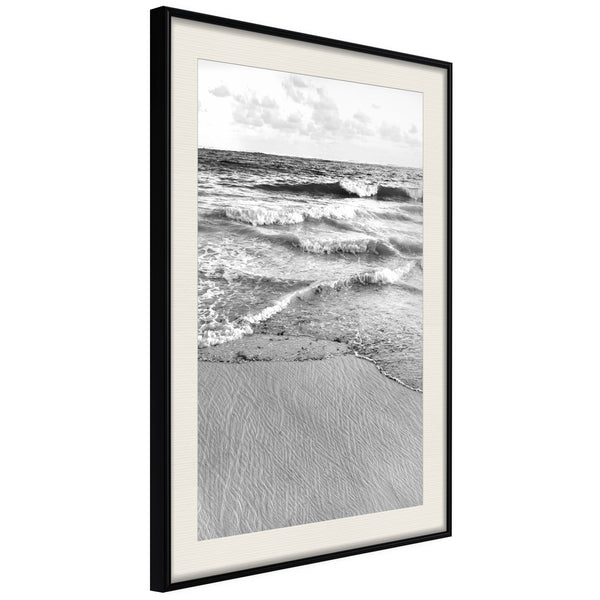 Poster - At the Seaside  - zwart passepartout