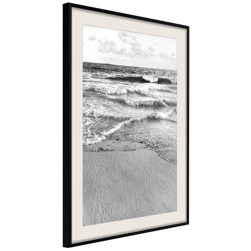 Poster - At the Seaside  - zwart passepartout