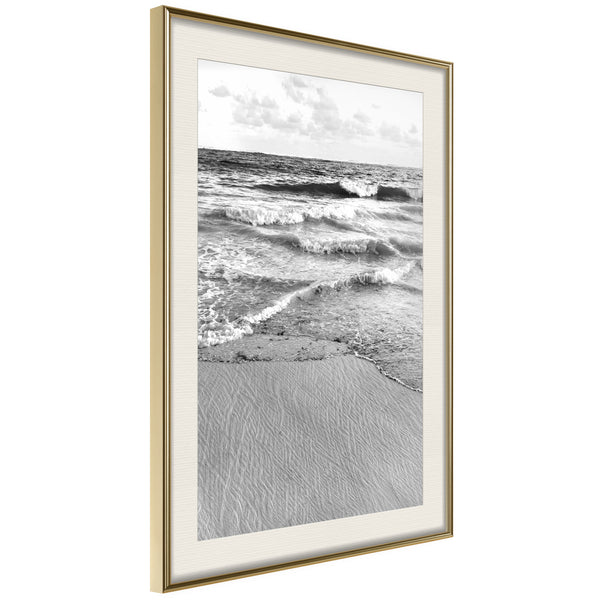 Poster - At the Seaside  - goud passepartout