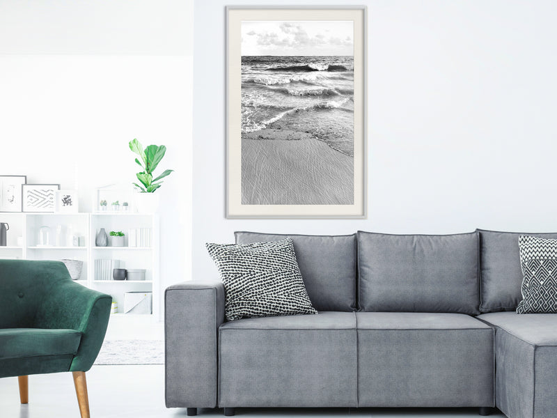 Poster - At the Seaside  - wit passepartout