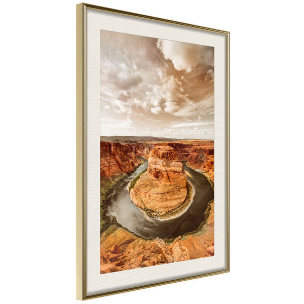 Poster - Colorado River  - goud passepartout