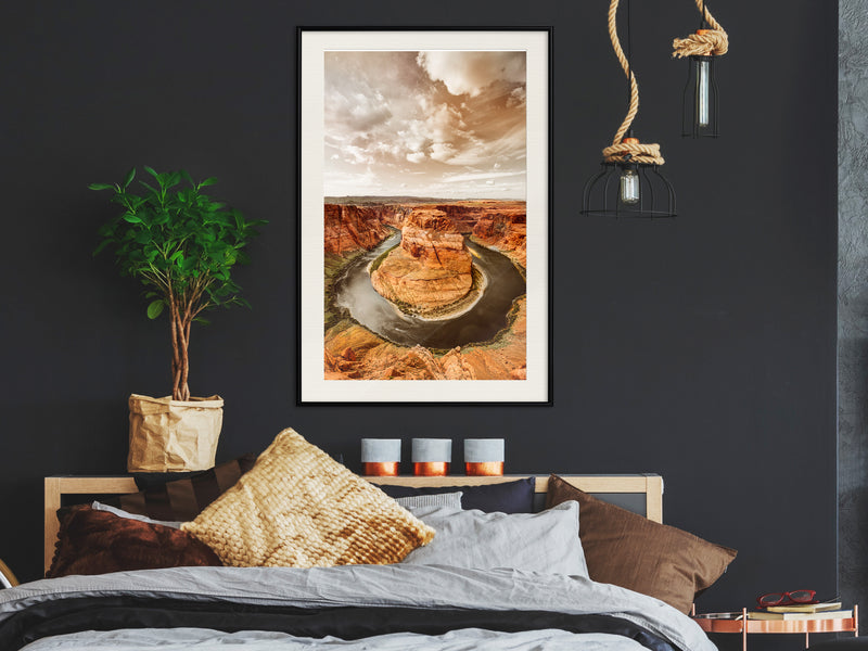 Poster - Colorado River  - zwart passepartout