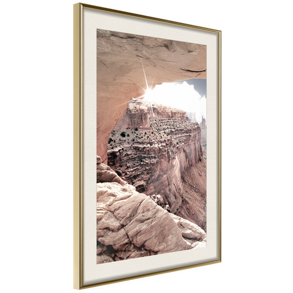 Poster - Beauty of the Canyon  - goud passepartout