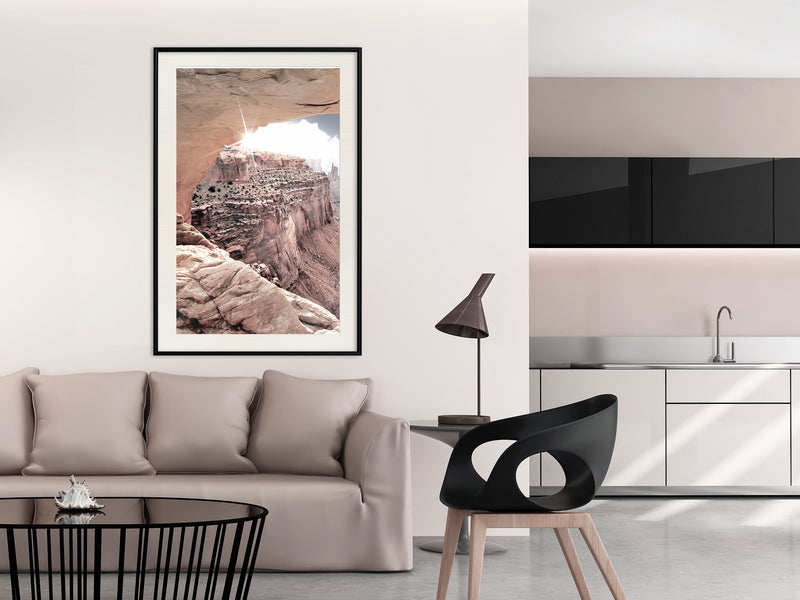 Poster - Beauty of the Canyon  - zwart passepartout