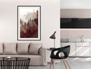 Poster - Forest Fog  - zwart passepartout