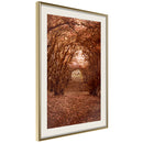 Poster - Quiet Path  - goud passepartout