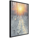 Poster - Frosty Sunset  - zwart
