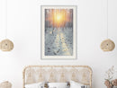 Poster - Frosty Sunset  - wit passepartout