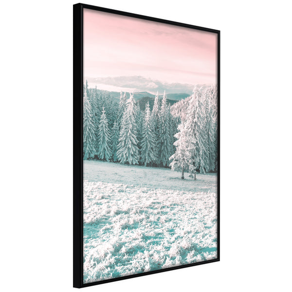 Poster - Frosty Landscape  - zwart
