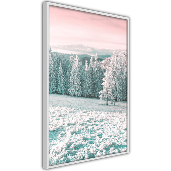 Poster - Frosty Landscape  - wit