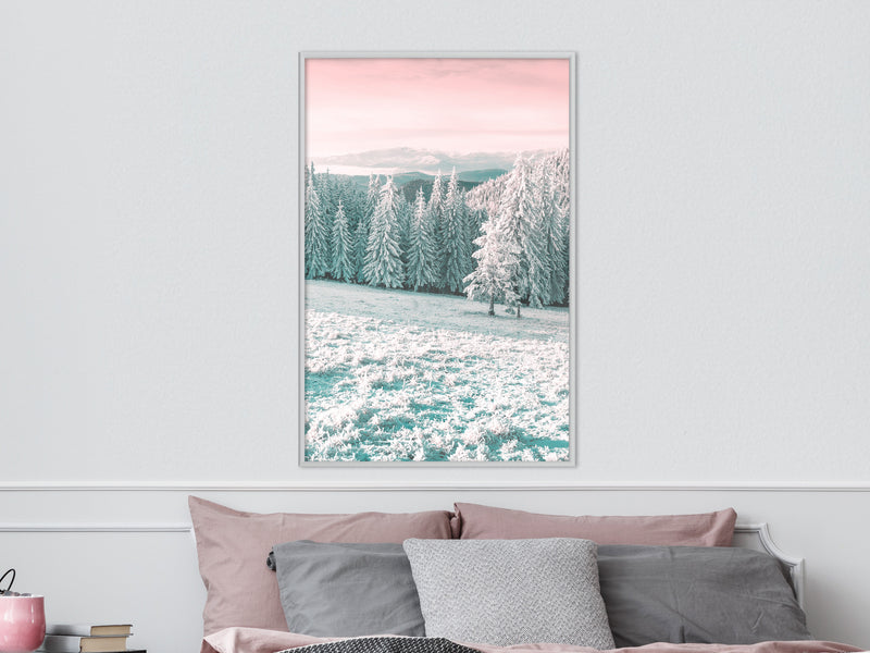 Poster - Frosty Landscape  - wit