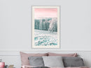 Poster - Frosty Landscape  - wit passepartout