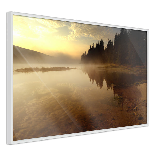 Poster - Fog Over the Water  - wit